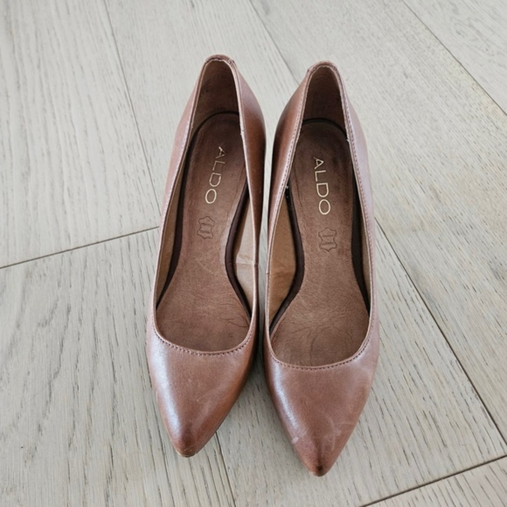 ALDO Women's Pointed Toe Heels - Dusty Rose Brown